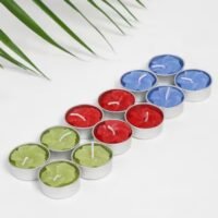Ijara Multicolor Flower T-Lites Set of 12