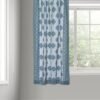 Blue Inaaya Cotton Woven Cutwork Curtain  1pc