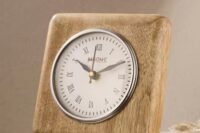 Natural Naksh Wooden Table Clock