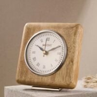 Natural Naksh Wooden Table Clock
