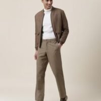 Beige Cotton Pants