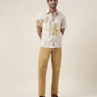 Brown Cotton Knee Length Regular Shorts