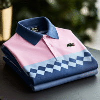 Men's Classic Business Logo Button Short Sleeve Shirt